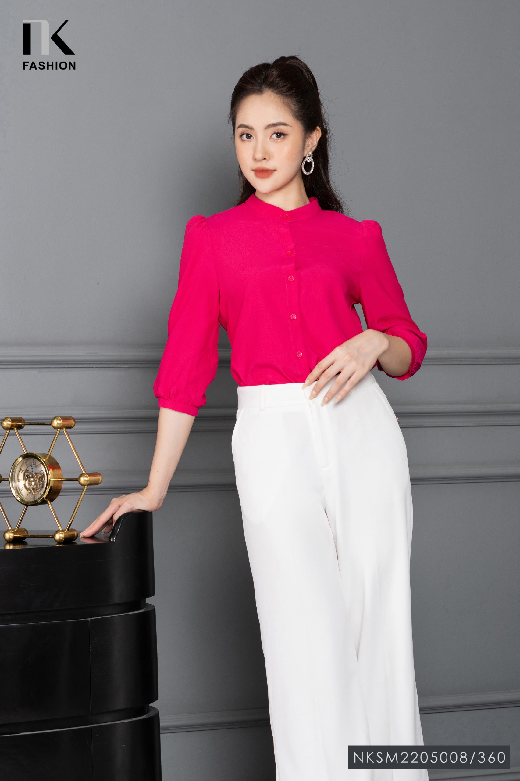 ஐ Áo sơ mi nữ tiểu thư pha ren dáng bánh bèo cổ trụ mới dài tay bồng vải voan Áo sơ mi nữ form rộng kiểu hàn tay phồng #32 ஐ Áo sơ mi nữ tiểu thư pha ren dáng bánh bèo cổ trụ mới dài tay bồng vải voan Áo sơ mi nữ form rộng kiểu hàn tay phồng
